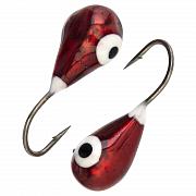 Капля с ушком d 4,0 мм, вес 1,04 гр, обмазка малек, вишня /10 шт/